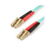 1m Aqua MM 50/125 OM4 Fiber Optic Cable
