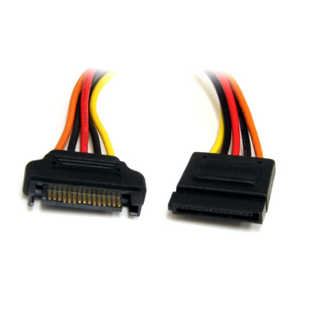 StarTech 12in SATA Power Extension Cable Cord - 15Pin SATA Power M/F