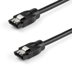 StarTech 0.6 m Round SATA Cable - Latching Connectors - 6Gbs