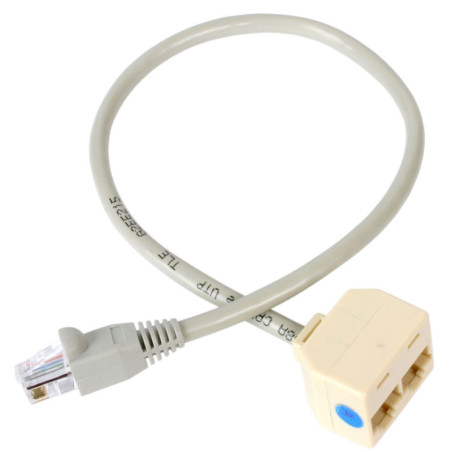 StarTech 2-to-1 RJ45 Splitter Cable Adapter - F/M