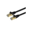 1 FT SHIELDED CAT6A PATCH CABLE - BLACK