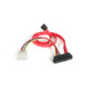 StarTech 18in SAS 29 Pin to SATA Cable with LP4 Power