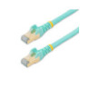0.5m Aqua Cat6a Ethernet Cable - STP
