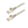 0.5m Gray Cat6a Ethernet Cable - STP