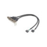 2 Port USB LP Slot Plate Adapter