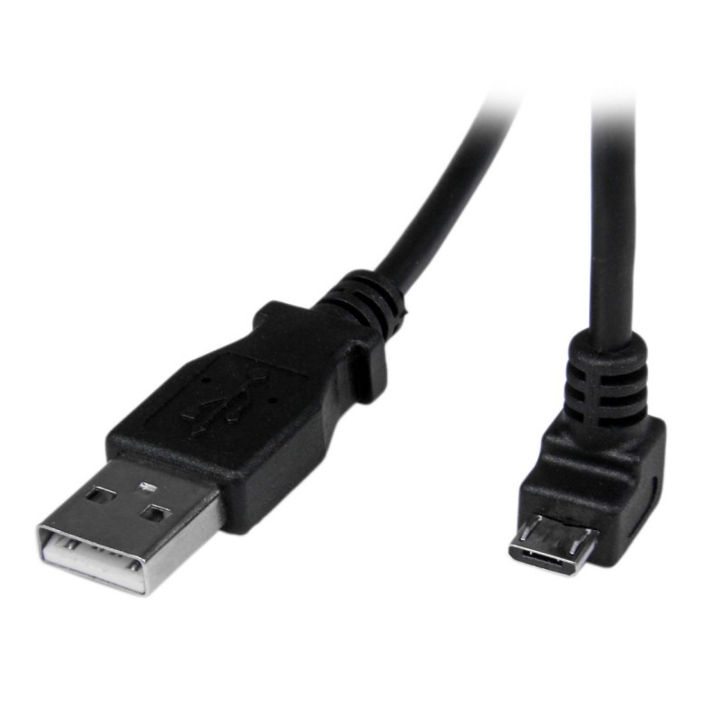 StarTech 2m Angled Micro USB Cable - Down Angle Micro USB