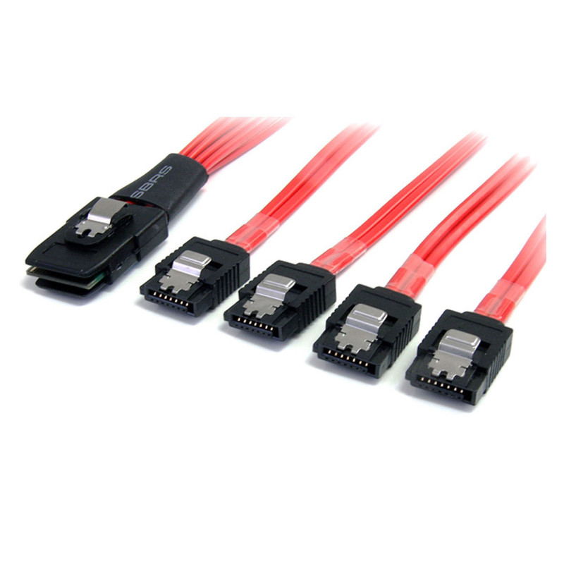 StarTech 50cm SAS Cable - SFF-8087 to 4x Latching SATA