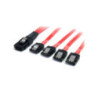 StarTech 50cm SAS Cable - SFF-8087 to 4x Latching SATA