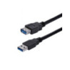 StarTech 1m Black USB 3.0 Male to Female USB 3.0 Extension Cable A to A