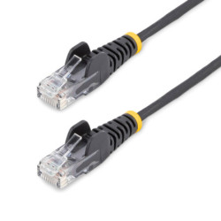StarTech 2.5m CAT6 Cable - Black - Slim CAT6 Patch Cable - Snagless