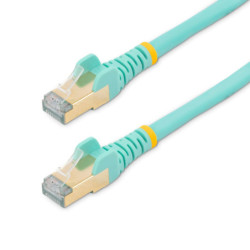 1m Aqua Cat6a Ethernet Cable - STP