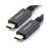 StarTech 3ft USB C Cable with PD (5A) - USB 3.1 (10Gbps) - Certified