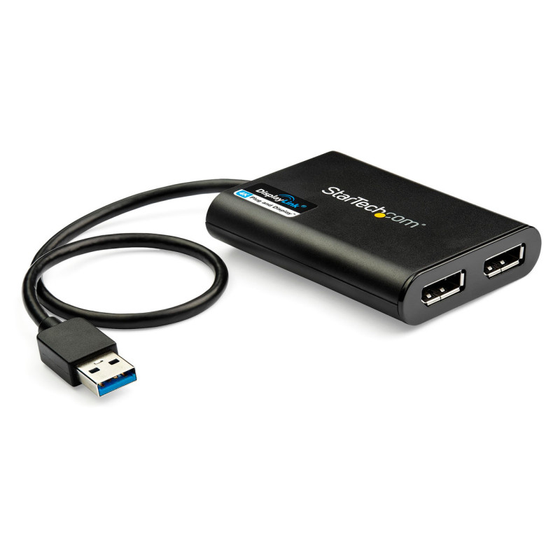 StarTech USB to Dual DisplayPort Adapter - 4K 60Hz - USB 3.0 (5Gbps)