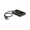 StarTech USB to Dual DisplayPort Adapter - 4K 60Hz - USB 3.0 (5Gbps)
