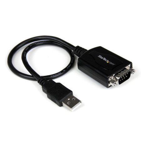 StarTech 1 ft USB to RS232 Serial DB9 Adapter Cable w/ COM Retention