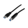 StarTech 2m 6ft Certified SuperSpeed USB 3.0 A-B Cable Cord