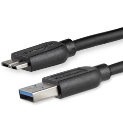 StarTech 6ft Slim USB 3.0 Micro B Cable - A to Micro B Thin