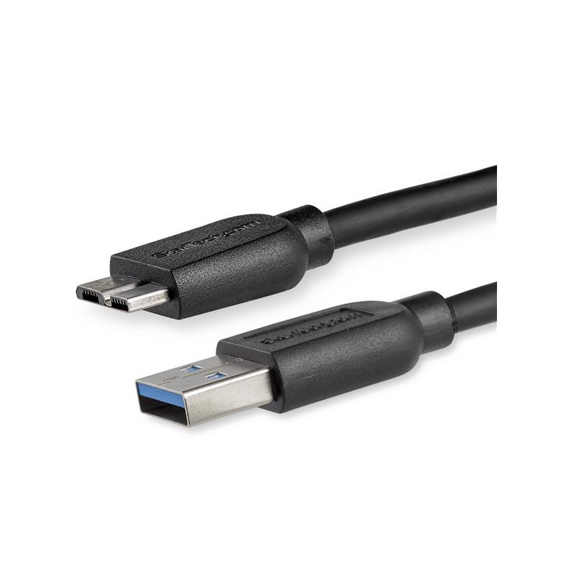 StarTech 6ft Slim USB 3.0 Micro B Cable - A to Micro B Thin