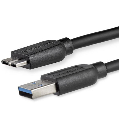 StarTech 6ft Slim USB 3.0 Micro B Cable - A to Micro B Thin