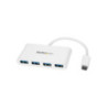 4 Port USB C Hub - C to A - USB 3.0 Hub