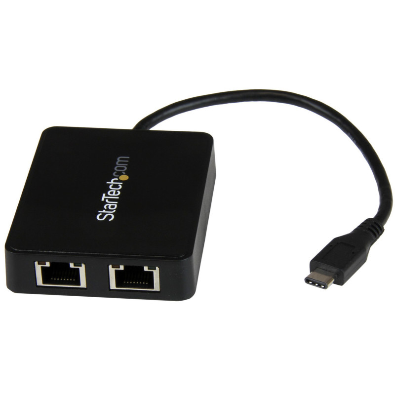 StarTech USB-C to Dual GbE Adapter w/ Built-in USB 3.0 (Type A) Port