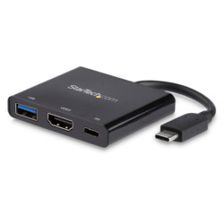 StarTech USB Type-C to HDMI Adapter with PD & USB Port -USB-C Adapter