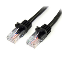StarTech 3m Cat 5e Black Snagless Ethernet Patch Cable