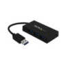 StarTech 4 Port USB Hub - USB 3.0 - USB A to 3x USB A and 1x USB C