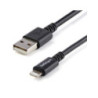 StarTech 3m 10ft Long Black Apple Lightning to USB Cable