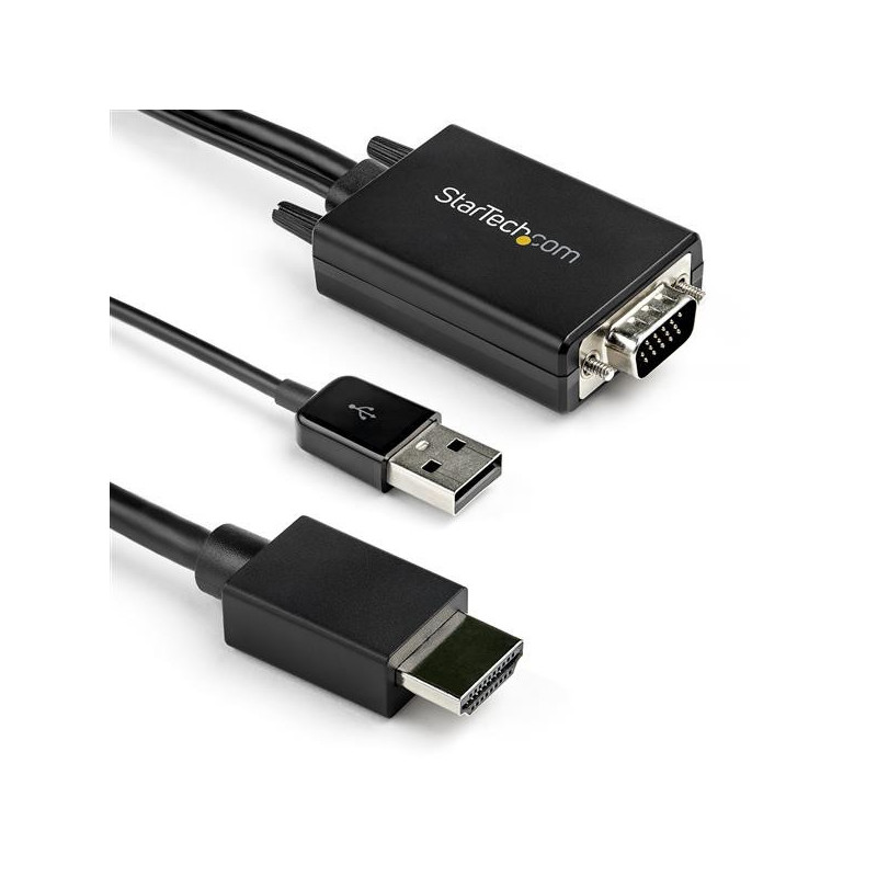 Adapter - VGA to HDMI - 2 m (6.6 ft.)