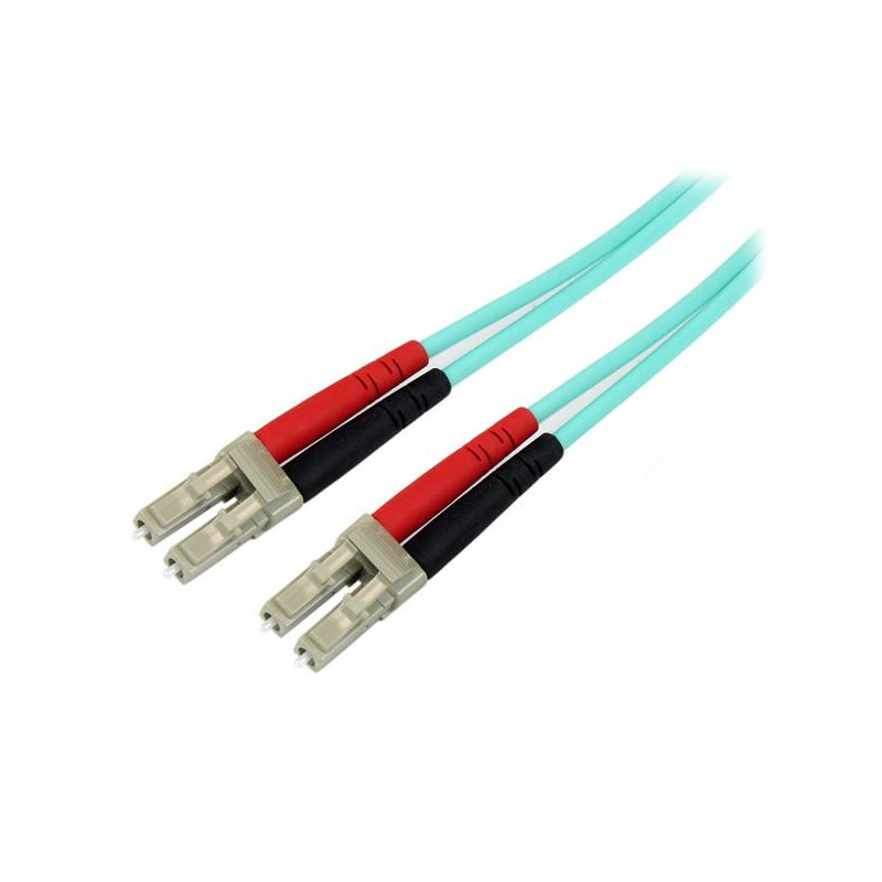 10m 10 Gb Aqua Fiber Patch Cable LC/LC