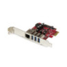 StarTech 3Port PCIe USB 3.0 Adapter Card - USB 3 - Standard & LP