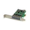 StarTech 7 Pt PCIe USB 3.0 Adapter Card - SATA Power - UASP Support
