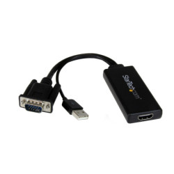 StarTech VGA to HDMI Portable Adapter Converter w/ USB Power & Audio