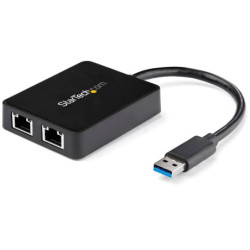 StarTech USB 3 2 Port Gigabit Ethernet LAN Adapter