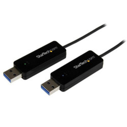 2 Port USB 3 KVM Switch w/ File Transfer