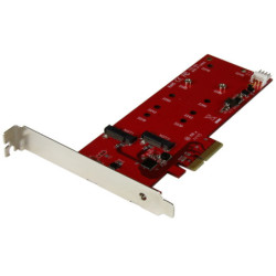 StarTech 2 Slot PCI Express M.2 SATA III Controller - NGFF Card