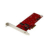 StarTech 2 Slot PCI Express M.2 SATA III Controller - NGFF Card