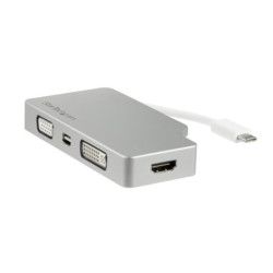 4-IN-1 USB-C TO VGA DVI HDMI OR MDP