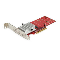 StarTech StarTech.com x8 Dual M.2 PCI Express SSD Adapter - PCIe 3.0