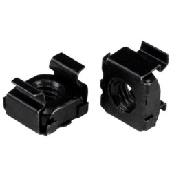 M6 Cage Nuts - 50 Pack Black