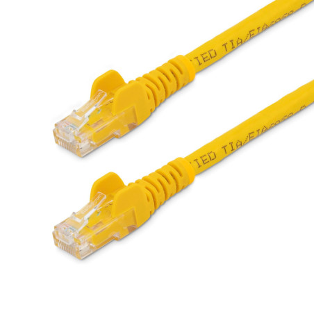 StarTech 5m Yellow Cat6 Ethernet Patch Cable - Snagless