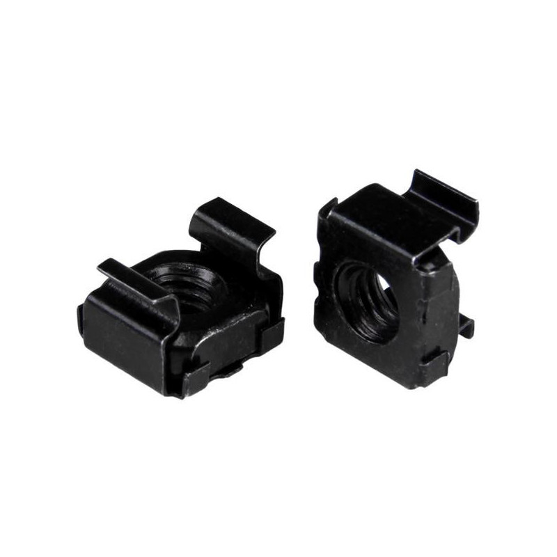 StarTech 50 Pack of M5 Cage Nuts - M5 Mounting Cage Nuts Black