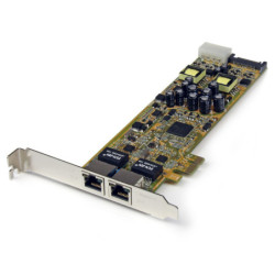 StarTech 2Port PCI Express Gigabit Server Network Adapter - PCIe PoE NIC