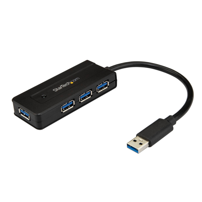 StarTech 4 Port USB 3.0 Hub - Mini Hub w/ Charge Port - Power Adapter