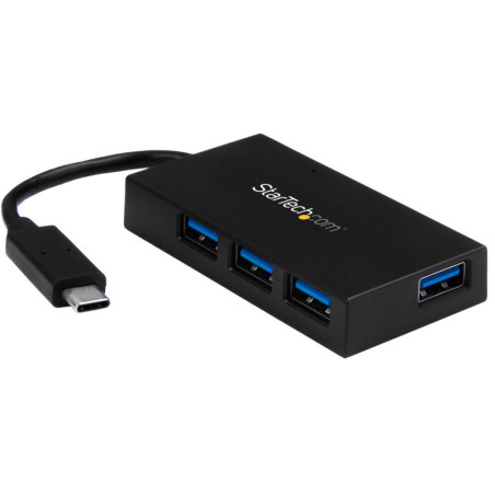 4 Port USB C Hub - C to A - Power Adapt