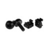 StarTech M5 x 12mm - Screws and Cage Nuts - 50 Pack, Black
