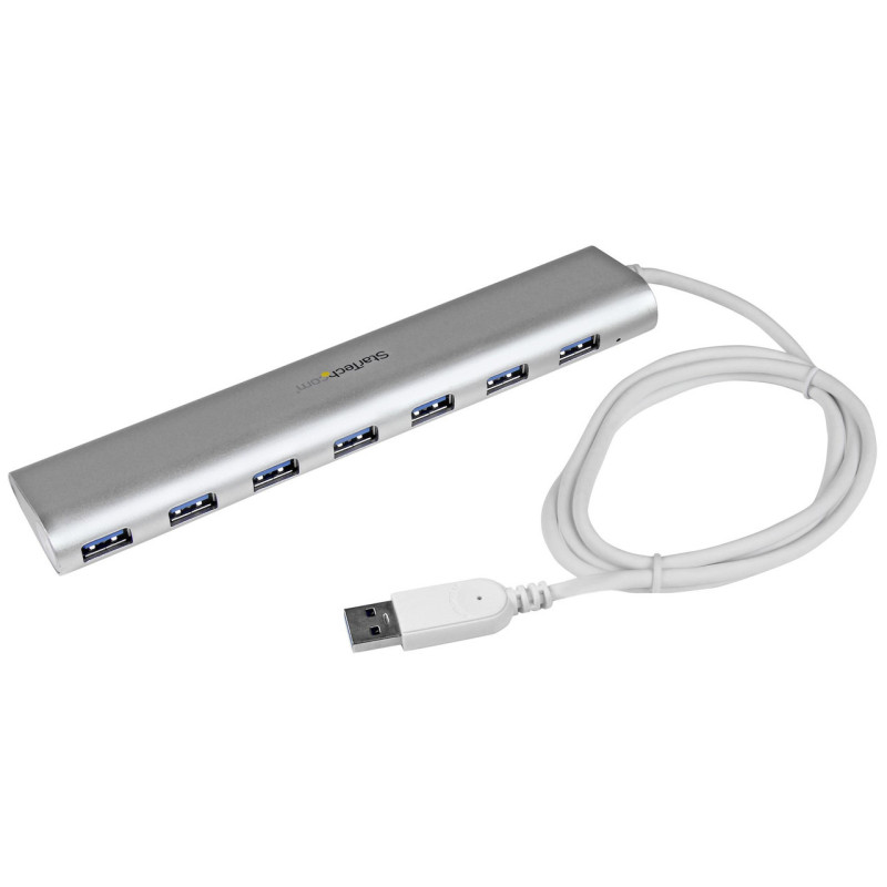 StarTech 7Port USB Hub - Aluminum and Compact USB 3.0 Hub for Mac