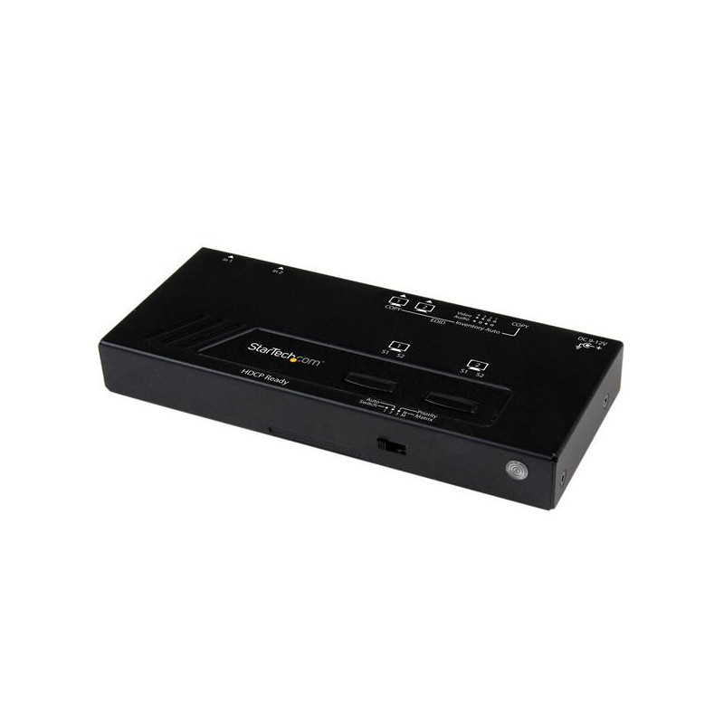 StarTech 2X2 HDMI Matrix Switch w/ Auto and Priority Select 1080p