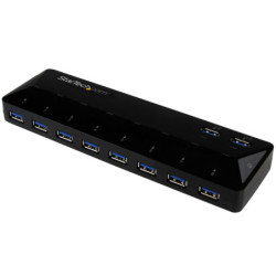 StarTech 10-Port USB 3.0 (5Gbps) Hub w/ 2 x 1.5A Charge & Sync Ports